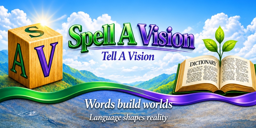 Spell A Vision: Tell A Vision — Words build worlds. Language shapes reality.